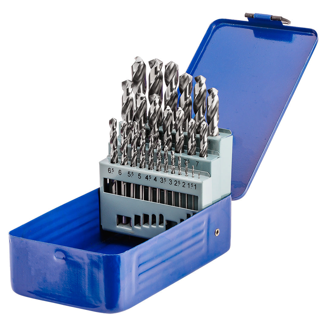 BAILDON Drill set for steel and cast iron NWKa M-25, 1.0-13.0 mm, ground, HSS (25 pcs.) — 02725001-1