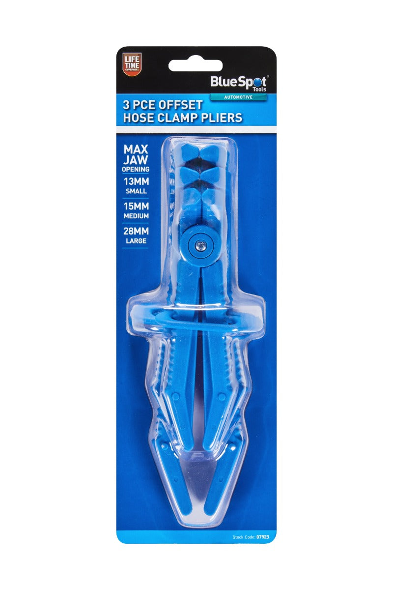 Blue Spot Tools 3 PCE Offset Flexible Hose Clamp Pliers