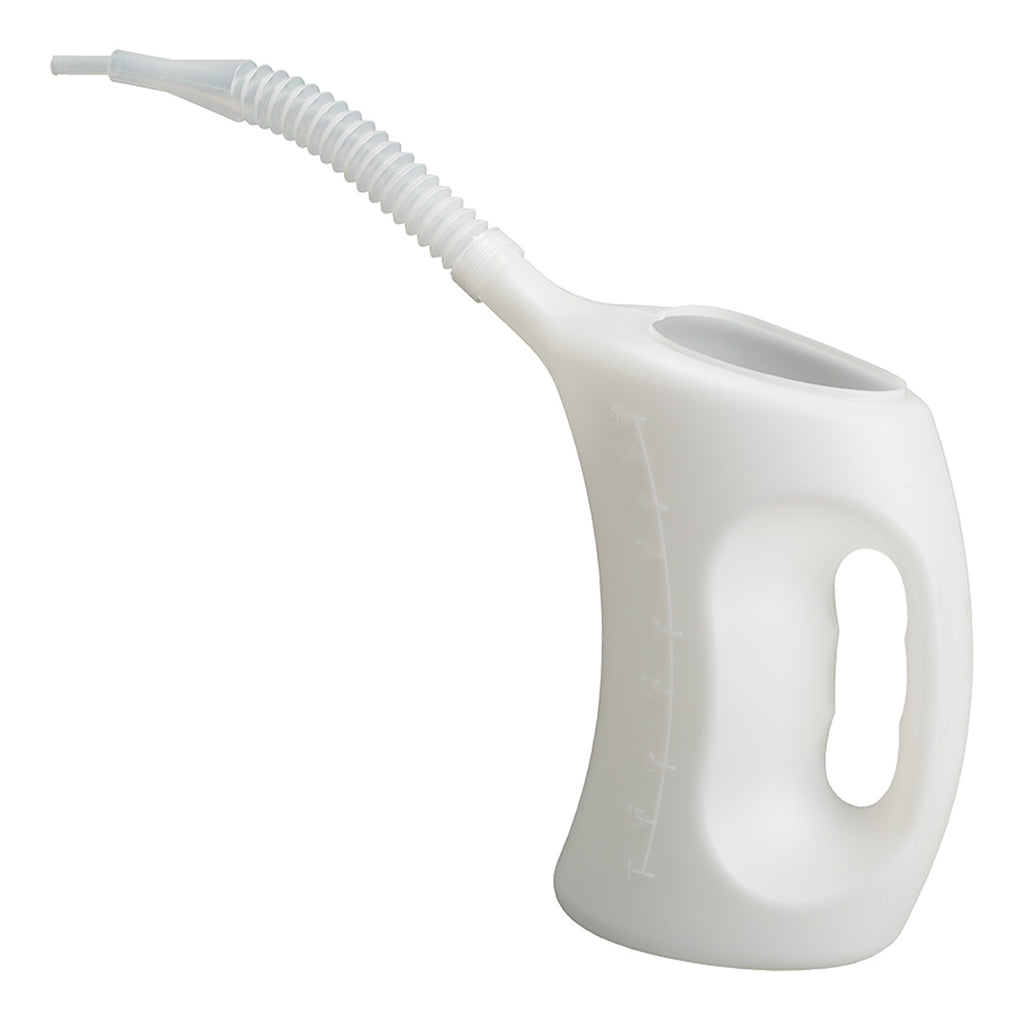PRESSOL Oil measure with with flexible spout 5 l, polyethylene — 07 605