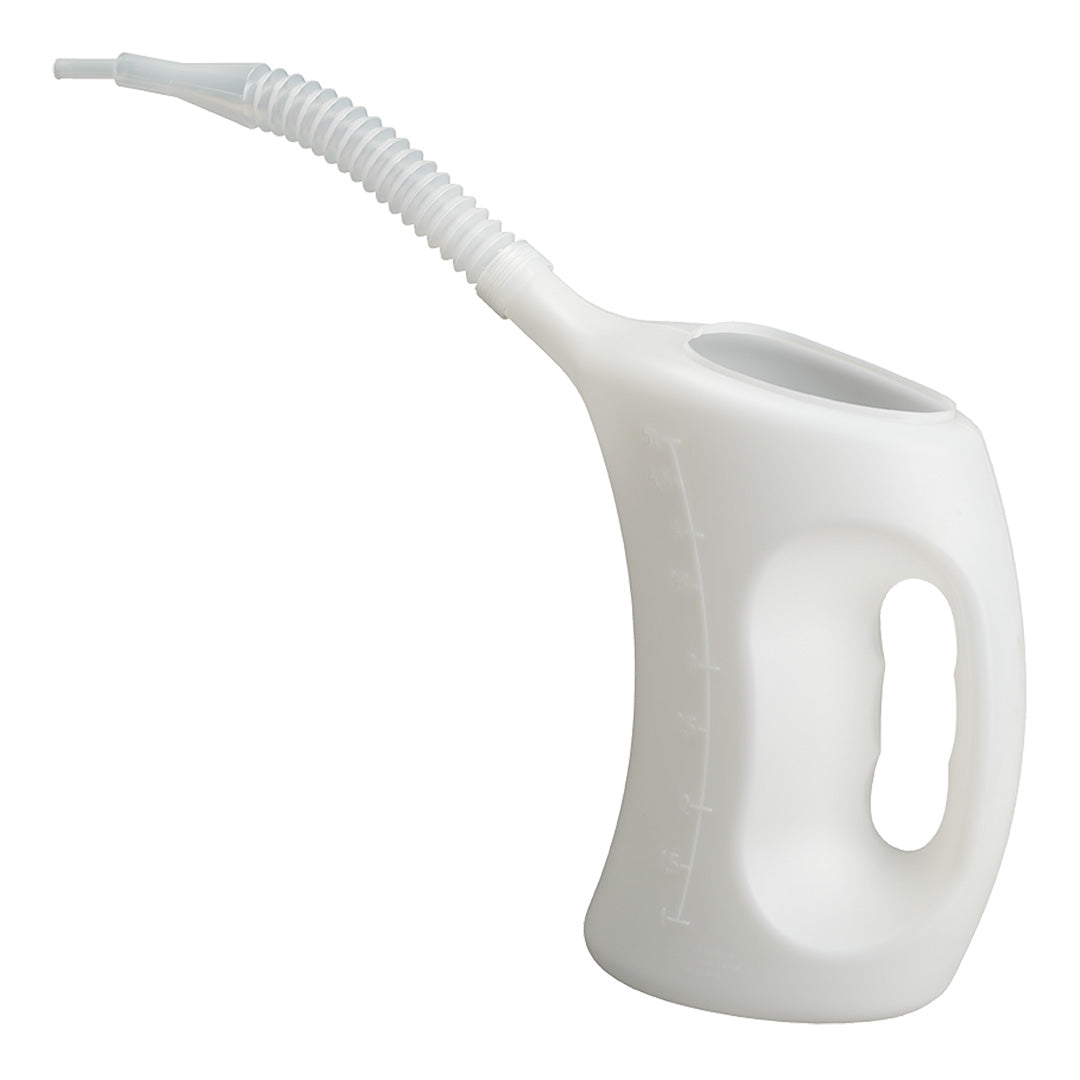 PRESSOL Oil measure with with flexible spout 5 l, polyethylene — 07 605