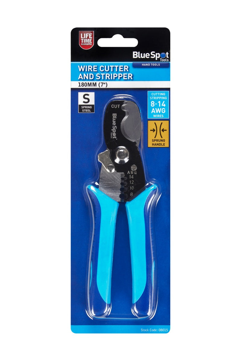 Blue Spot Tools 180mm (7") Wire Cutter And Stripper
