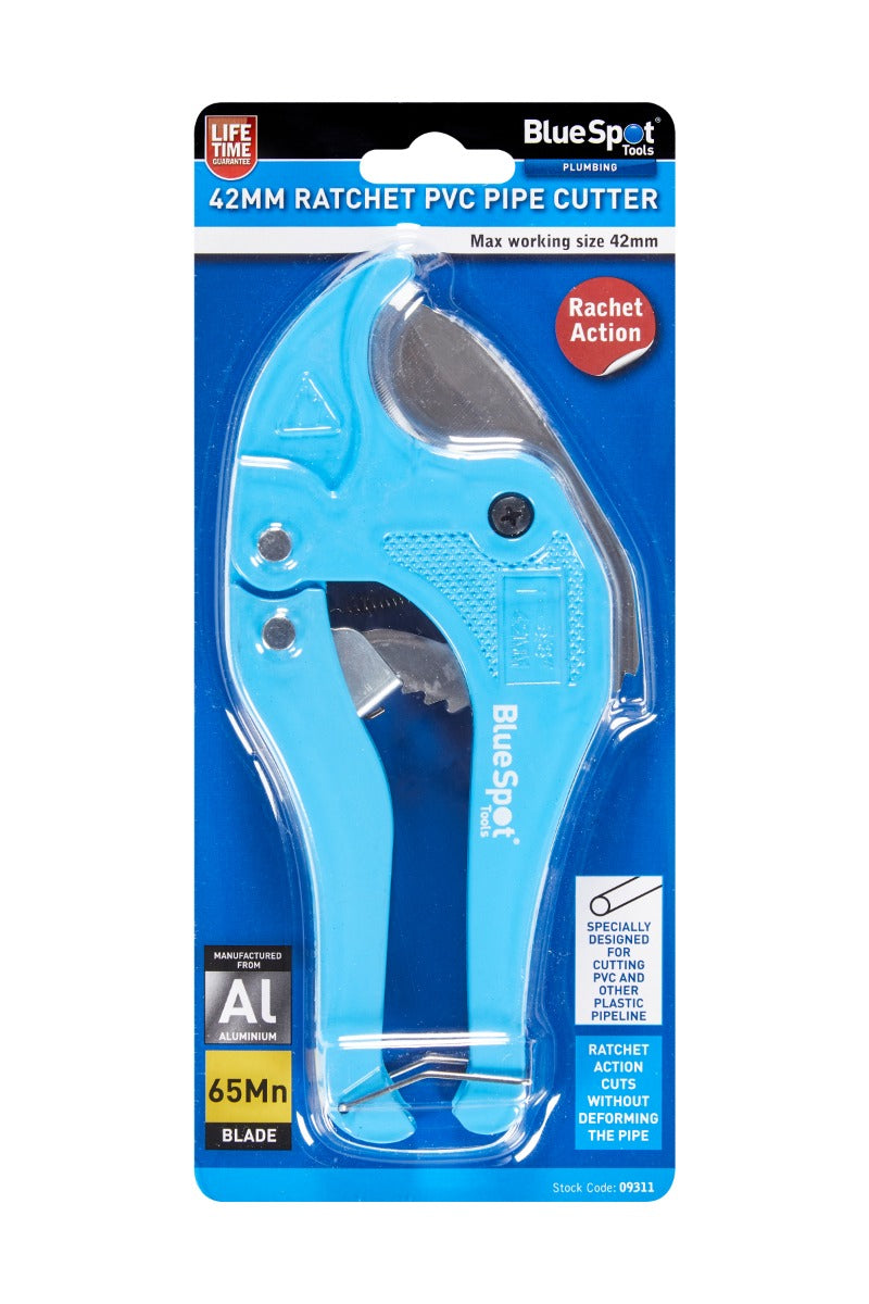 Blue Spot Tools 42mm Ratchet PVC Pipe Cutter
