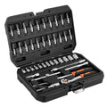 NEO TOOLS Set of socket spanners 1/4", 46 pieces, CrV — 10-004