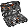 NEO TOOLS Set of socket spanners 1/2", 3/8", 1/4", 233 pieces, CrV — 10-078