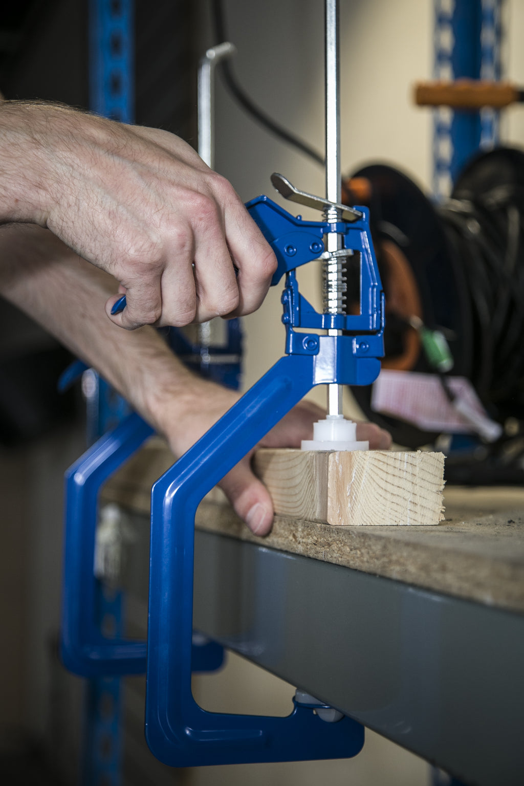 Blue Spot Tools One Handed 150mm (6") Ratchet Clamp
