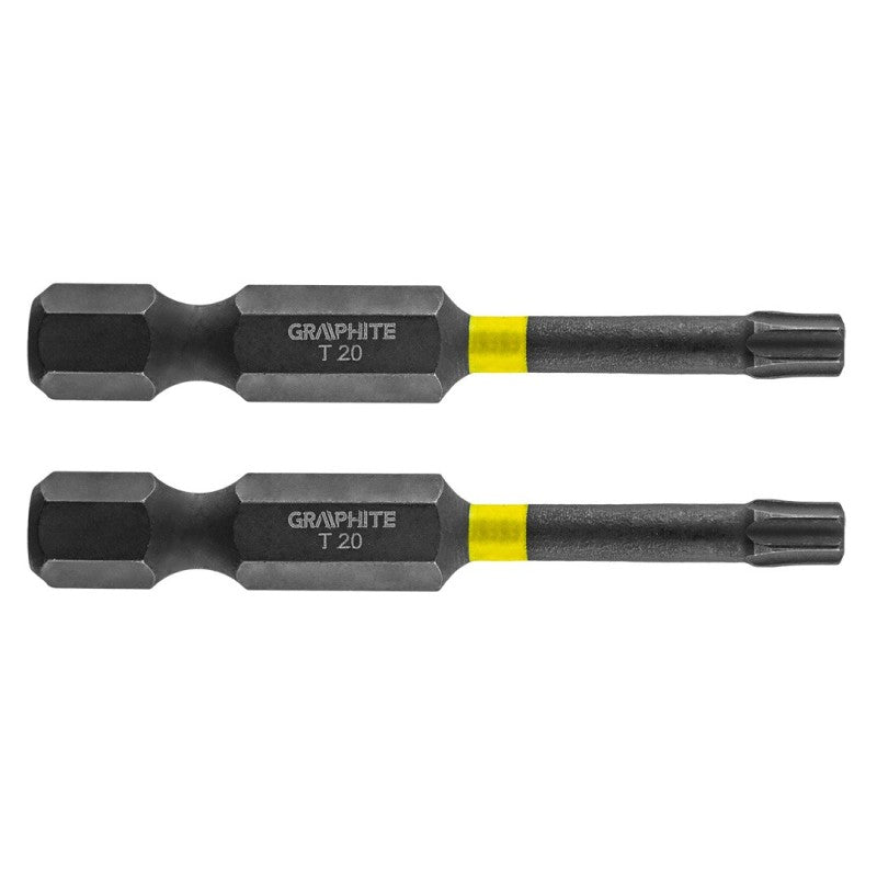 GRAPHITE Impact bit TX20 x 50 mm, 2 pcs — 56H525