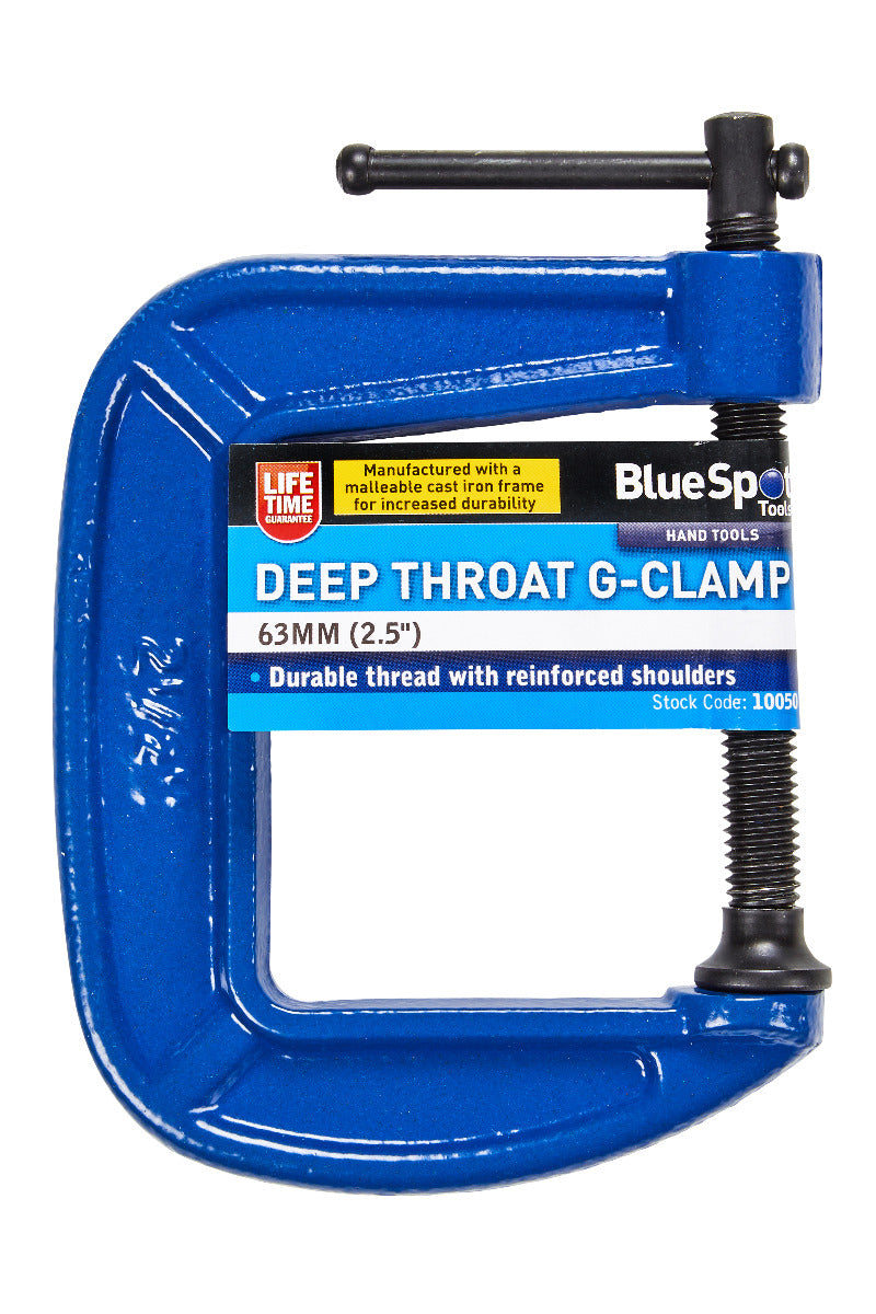 Blue Spot Tools 63mm (2.5") Deep Throat G-Clamp