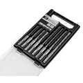 GRAPHITE SDS Plus concrete drill bit set with double helix 5, 6, 8, 10 x 110 mm, 5, 6, 8, 10 x 160 mm — 56T168
