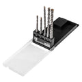 GRAPHITE SDS Plus concrete drill bit set with double helix 5, 6 x 110 mm, 6, 8, 10 x 160 mm, set 5 pcs — 56T169