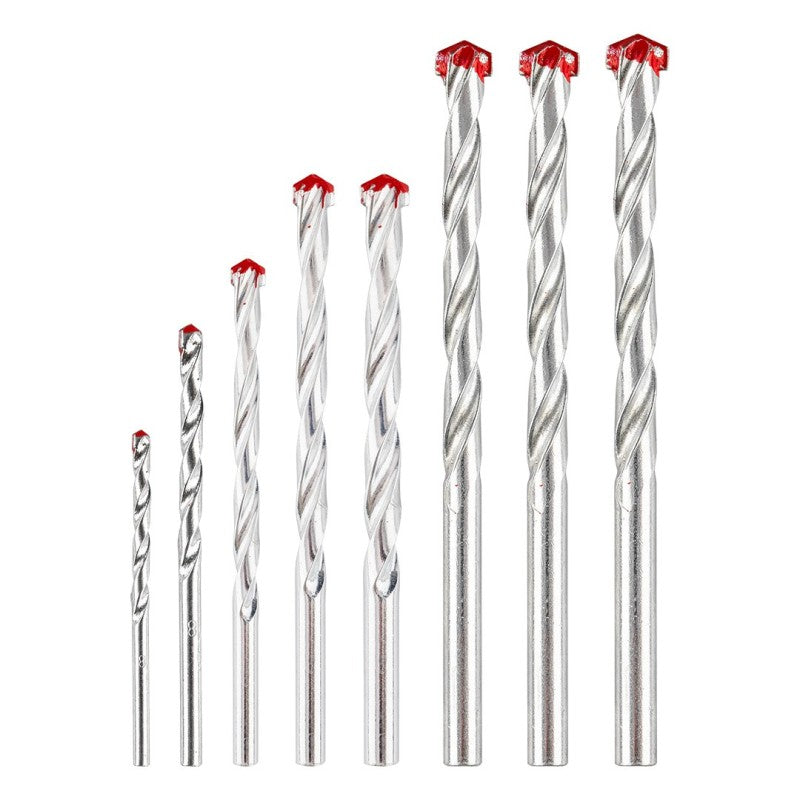 GRAPHITE Set of concrete drill bits: 3, 4, 5, 6, 7, 8, 9, 10 mm, set of 8 pcs — 56T500