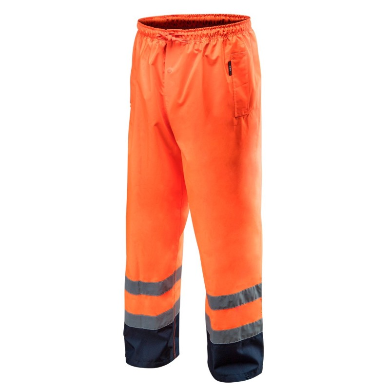 NEO TOOLS Safety trousers, waterproof, orange, size S — 81-771-S