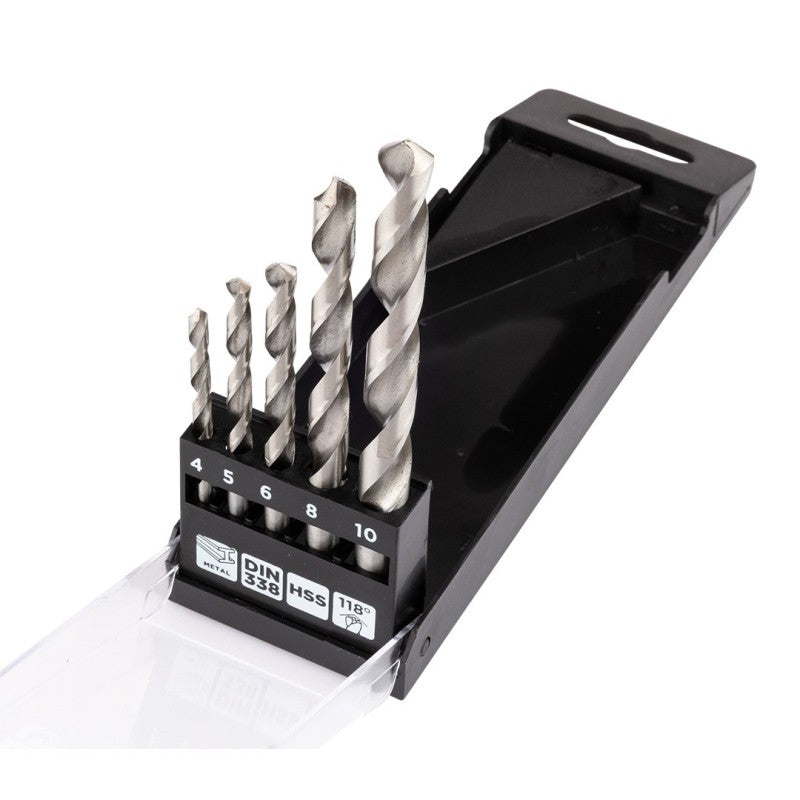 GRAPHITE HSS metal drills, 4 - 10 mm, set 5 pcs — 54T910