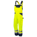 NEO TOOLS High visibility work dungarees, yellow, size S — 81-777-S