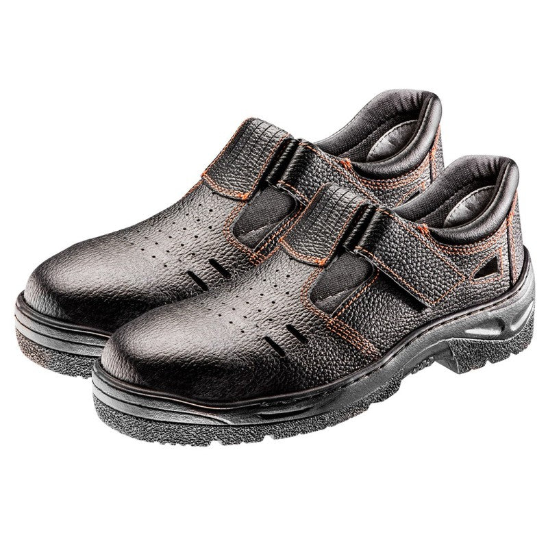 NEO TOOLS Safety sandals S1 SRC, leather, size 46 — 82-077
