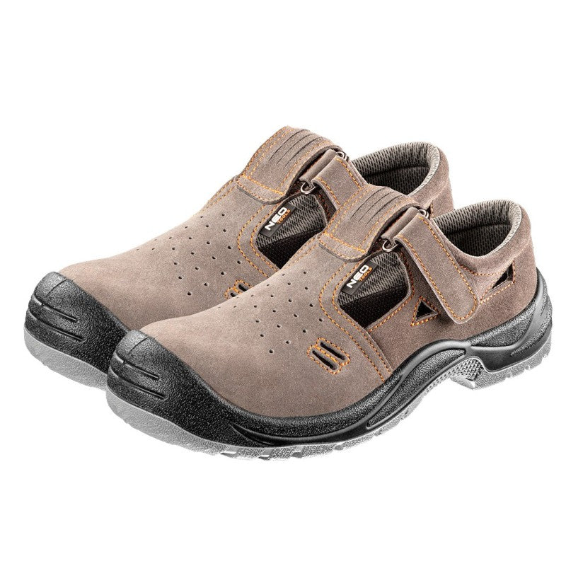 NEO TOOLS Work sandals S1 SRC, suede, size 46 — 82-080-46