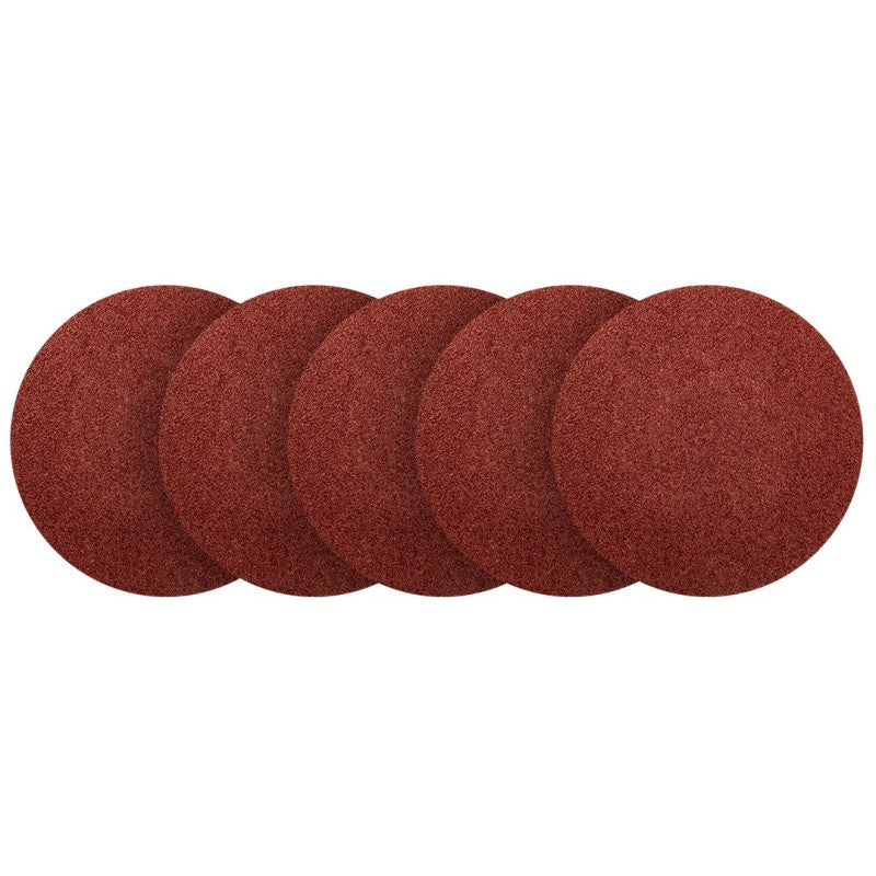 GRAPHITE Velcro-backed sanding discs 150 mm, P60, 5 pcs, without holes — 58T172