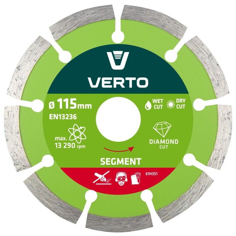 VERTO Diamond disc 115mm, segmented — 61H3S1
