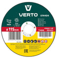 VERTO Cutting disc for metal 115x22x1.0mm, 1pcs — 61H404