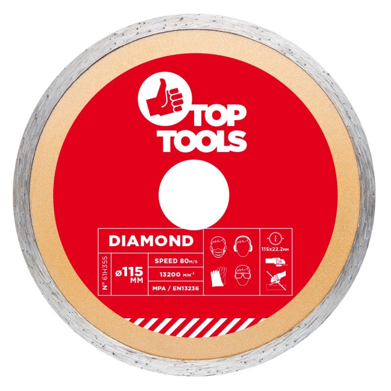 Top Tools Diamond discs 115mm continuous — 61H355