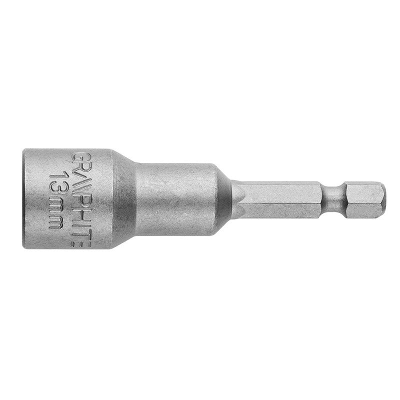 GRAPHITE Magnetic socket M13, 65 mm, 1/4" — 57H994