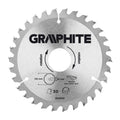 GRAPHITE Circular saw blade, solid carbide, 130 x 30 mm, 30 teeth — 55H602