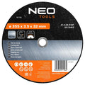 NEO TOOLS Metal cutting disc 355 x 3.5 x 32.0 mm, 41 A24-R-BF — 57-712