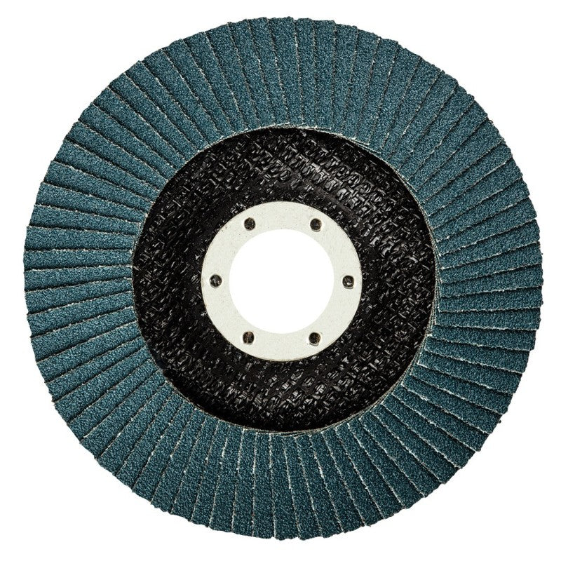 NEO TOOLS Flap wheel 115 x 22.2 mm, K80, zirconia — 57-837