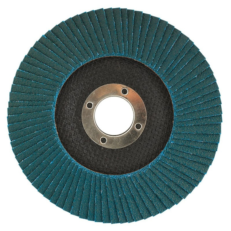 NEO TOOLS Flap wheel 125 x 22.2 mm, K80, zirconia — 57-843