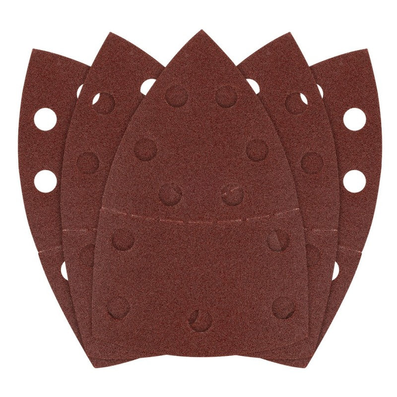 GRAPHITE Sanding paper, velcro, iron 102 x 152 mm, P120, 5 pcs, with 11 holes — 58T304