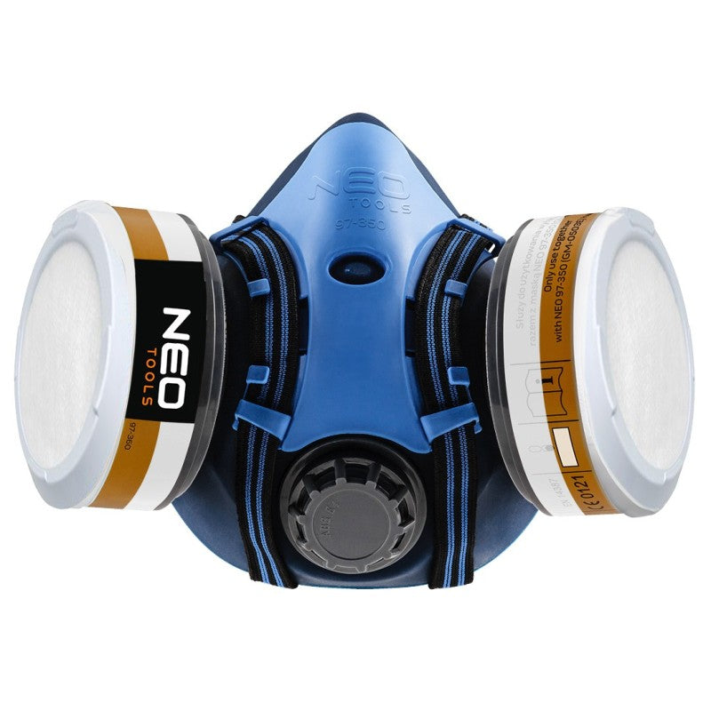 NEO TOOLS Silicone half mask + 2x A1P2 R absorber — 97-353