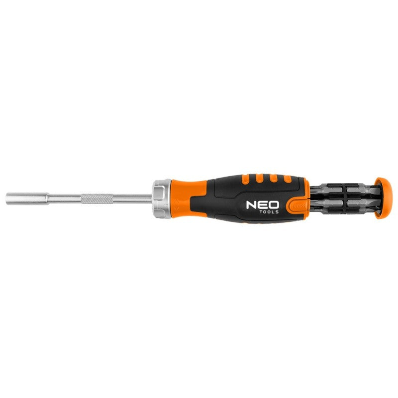 NEO TOOLS Ratchet screwdriver and bit set 12 pcs. — 04-242