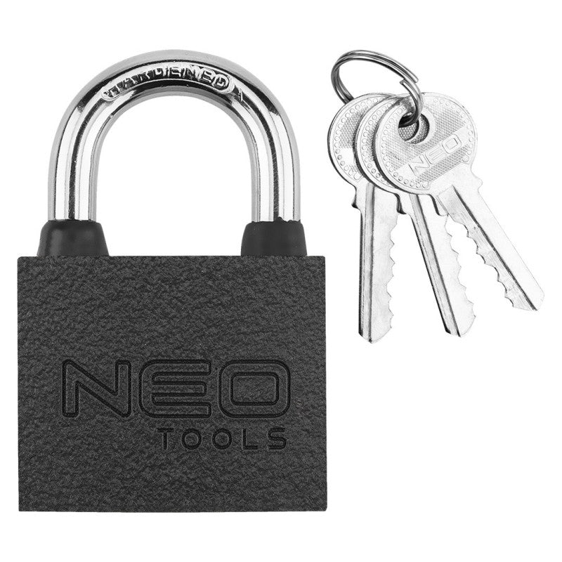 NEO TOOLS Padlock 60 mm, 3 keys — 85-059