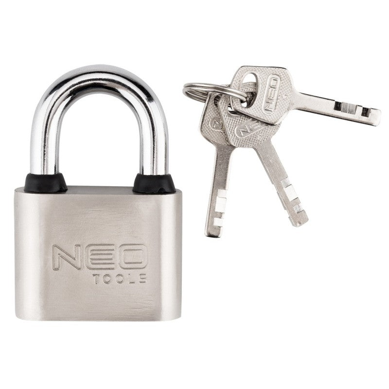 NEO TOOLS Padlock 50 mm, 3 keys — 85-064
