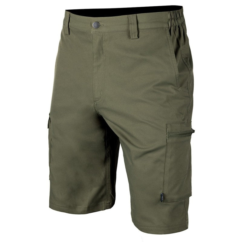 NEO TOOLS Mix&Match 2way stretch short shorts, green, size XXL — 81-299-1-XXL
