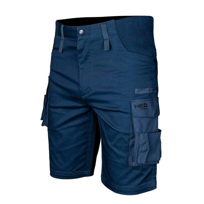 NEO TOOLS Mix&Match short shorts, elastic waistband, navy blue, size S — 81-275-S