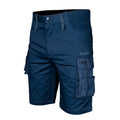 NEO TOOLS Mix&Match short shorts, elastic waistband, navy blue, size XXL — 81-275-XXL