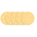 NEO TOOLS Velcro-backed sanding paper 225 mm, K180, 5 pcs, with 6 holes for sander 59G264, 59G265 — 54-031