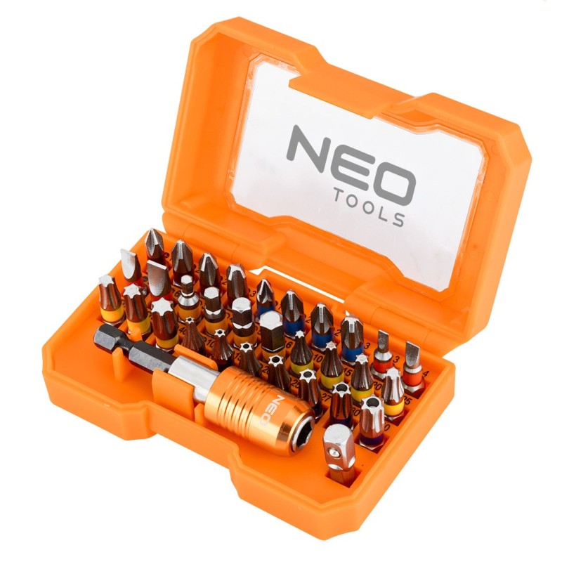 NEO TOOLS Bit set, 32 pieces. — 56-608