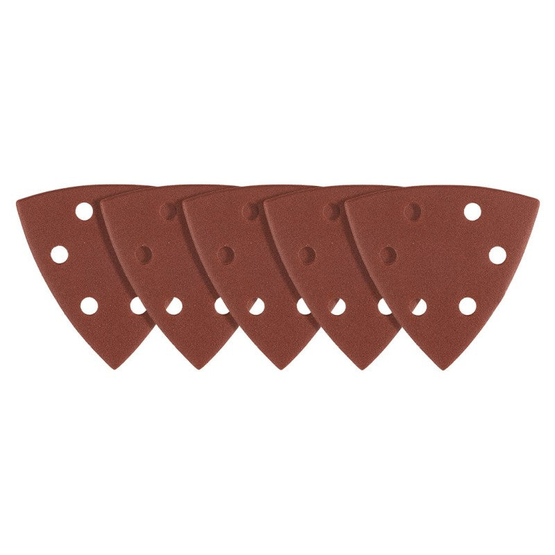 GRAPHITE Sanding paper, velcro, iron 93 x 93 mm, P150, 5 pcs, with 6 holes — 58T329