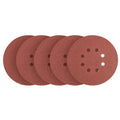 NEO TOOLS Velcro sanding discs 150 mm, P150, 5 pcs, with 8 holes — 55-950