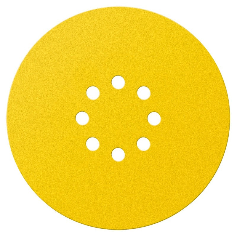 NEO TOOLS Velcro-backed sanding discs 225 mm, P120, 5 pcs, with 8 holes — 57-832