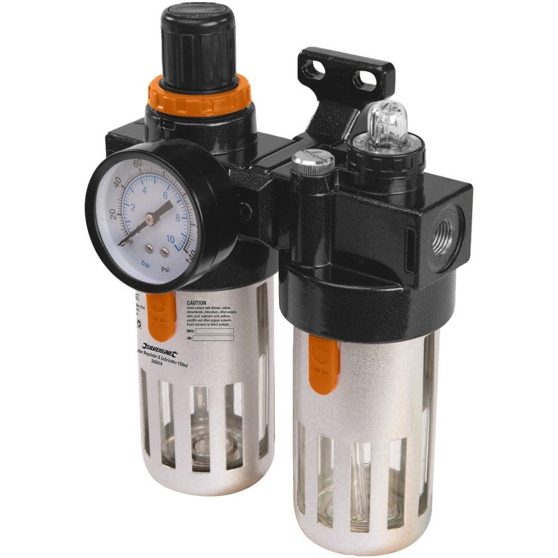 NEO TOOLS Air treatment kit, filter, oiler and reducer, 1/4" — 14-735