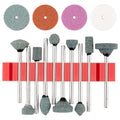 GRAPHITE Set of sanding stones for mini grinder, 14 pcs. — 56T653