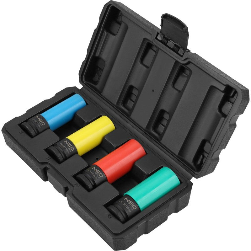 NEO TOOLS Sockets for rims set of 4 pcs. — 12-351