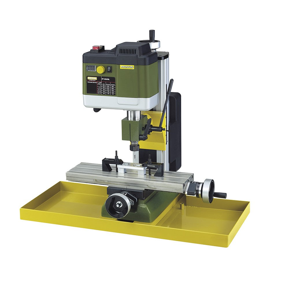 Chip collecting tray for PROXXON milling machines