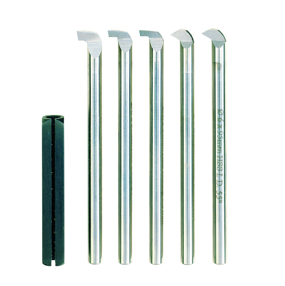 PROXXON HSS tool set for female threads, for undercutting and recess cutting (6-piece)