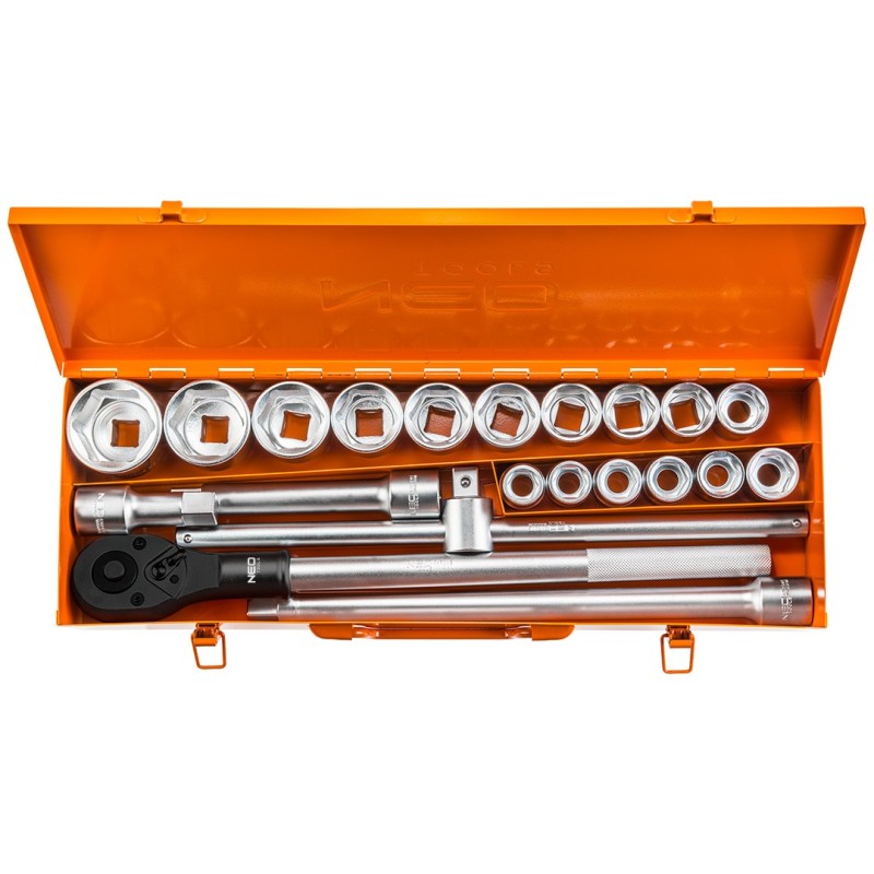 NEO TOOLS Socket wrenches 3/4", set 21 pcs — 08-061