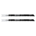 GRAPHITE Jigsaw blade, 6 TPI, HSC, U-shaped handle, 2 pcs, curved cut, fast cutting — 57T522
