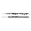 GRAPHITE Jigsaw blade, 6 TPI, HSC, U-shaped handle, 2 pcs, clean cut — 57T524