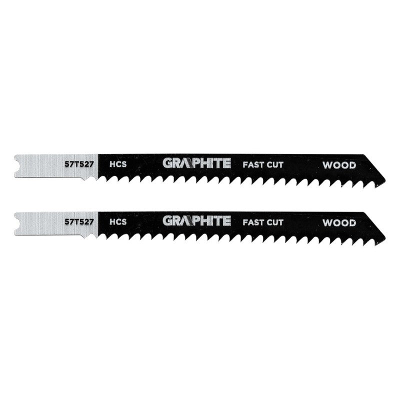 GRAPHITE Jigsaw blade, 8 TPI, HSC, U-shaped handle, 2 pcs — 57T527